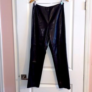 👖👖👖Black snakeskin fully lined pleather pants.No tags…sz 4 by measuremen…